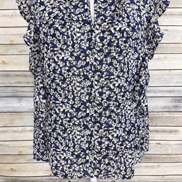 J.Crew Cascade Ruffle Blouse in Floral - Picture 2 of 8